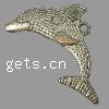 Zinc Alloy Animal Pendants, Dolphin, plated Approx 3mm, Approx 