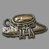 Zinc Alloy Hat Pendants, plated cadmium free Approx 1.5mm, Approx 