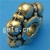 Zinc Alloy Spacer Beads, Flower, plated Approx 2mm, Approx 