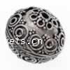 Filigree Zinc Alloy Beads, Rondelle, plated nickel, lead & cadmium free Approx 1mm 