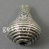 Zinc Alloy Corrugated Beads, Calabash, plated lead & cadmium free Approx 1mm, Approx 