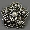 Zinc Alloy Flower Pendants, plated, layered cadmium free Approx 5mm, Approx 