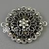 Zinc Alloy Connector Setting, Flower, plated cadmium free Approx 2mm, Approx 