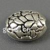 Zinc Alloy Jewelry Beads, Oval, plated cadmium free Approx 1mm, Approx 