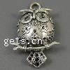 Zinc Alloy Animal Pendants, Owl, plated Approx 4mm, Approx 