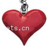 Zinc Alloy Enamel Pendants, Heart, plated Approx 2mm 