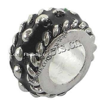 Emaille Messing Europa Perlen, Trommel, plattiert, ohne troll, keine, 13x6mm, Bohrung:ca. 6mm, verkauft von PC