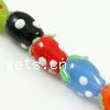 Plant Lampwork Beads, Strawberry, mixed colors Approx 2mm .8 Inch 