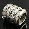 Zinc Alloy Tube Beads, plated Approx 2mm, Approx 