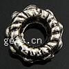 Zinc Alloy Spacer Beads, Flower, plated Approx 2.5mm, Approx 