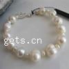 Bracelets de perles, perle d'eau douce cultivée, laiton Fermoirs Crochet et Oeil, 4-5mm, 8-9mm .5 , Vendu par brin