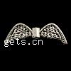 Zinc Alloy Angel Wing Beads, plated Approx 1.5mm, Approx 