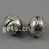 Zink Legierung Anzahl Perlen, Zinklegierung, oval, plattiert, keine, 7x6mm, Bohrung:ca. 1mm, ca. 1290PCs/kg, verkauft von kg