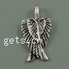 Wing Shaped Zinc Alloy Pendants, plated nickel free Approx 