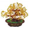 Gemstone Chip Miniascape, Citrine, Lucky Tree, November Birthstone 