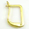 Brass Lever Back Earring Component, plated 