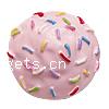 Food Resin Cabochon, Flat Round 