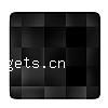 CRYSTALLIZED™ Elements #2493 Crystal Cabochon, CRYSTALLIZED™, Square, flat back & faceted, Jet, 12mm 