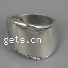 Rhinestone Zinc Alloy Finger Ring, dome ring, nickel, lead & cadmium free, 8# 