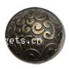 Brass Jeans Button, antique bronze color plated nickel, lead & cadmium free 