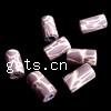 Druck Glas Cabochon, Polymer Ton, Rohr, mit Muster von runden Punkten, 12x7mm, Bohrung:ca. 1.5mm, verkauft von PC