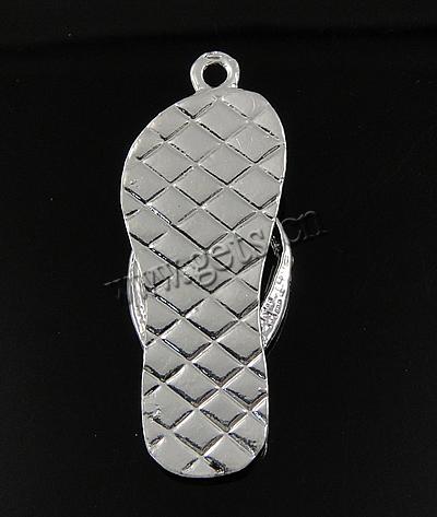 Zinc Alloy Shoes Pendants, with Rhinestone & enamel, plated, enamel, more colors for choice, nickel free, 46x20x2.5mm, Hole:Approx 3mm, Sold By PC
