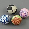 Round Polymer Clay Beads, mixed colors, 12mm Approx 1mm 
