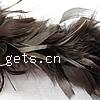 Ábanico de plumas, Pluma de pavo, marrón, 60-70mm, longitud:2 Yardpatio, Vendido por Sarta
