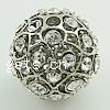 Ball Rhinestone Spacer, with Zinc Alloy, Round 19mm Approx 2.5mm 