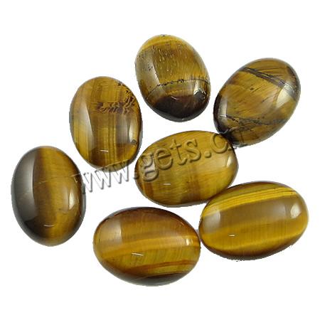 Gemstone Cabochons, Tiger Eye, Oval, more sizes for choice, Sold By PC
