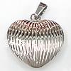 pendentifs de cœur en inox , acier inoxydable, coeur Environ Vendu par PC
