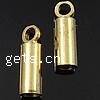 Brass End Cap, Tube, plated 2mm Approx 1.5mm 
