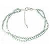 Natural Freshwater Pearl Necklace, with 925 Sterling Silver, sterling silver hook and eye clasp , 6-7mm .5 Inch 