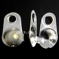 Eisen Perlenkappe, plattiert, keine, 4x6mm, 3.5mm, Bohrung:ca. 0.8mm, verkauft von PC