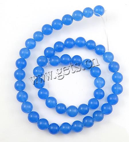Blauer Aventurin , rund, Weitere Größen für Wahl, Länge:15.5 ZollInch, verkauft von Strang