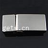 Zinc Alloy Leather Cord Clasp, Rectangle, plated nickel, lead & cadmium free Approx 