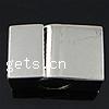 Zinc Alloy Leather Cord Clasp, Rectangle, plated nickel, lead & cadmium free Approx 