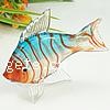 Lampwork Decoration, Animal, fish shape, gold sand, 29x79x69mm, Sold by PC