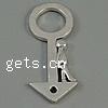 Zinc Alloy Message Pendants, Male Mark, plated nickel, lead & cadmium free Approx 11mm 