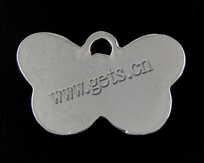 Zink Legierung Emaille Anhänger , Zinklegierung, Schmetterling, plattiert, keine, 25x16x2mm, Bohrung:ca. 2mm, verkauft von PC