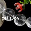 Round Crystal Beads, handmade faceted, Crystal Approx 1mm Inch 