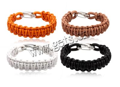 Bracelets de cuir de vachette, cuir de peau de vache, acier inoxydable 316 fermoir homard, longueur différente pour le choix, plus de couleurs à choisir, 13mm, Vendu par brin