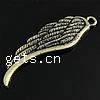 Wing Shaped Zinc Alloy Pendants, plated Approx 2.5mm, Approx 