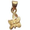 Brass Pinch Bail, Butterfly, plated Approx 
