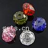 Cubic Zirconia bijoux perles, zircon cubique, rondelle, couleurs mélangées Environ 1.2mm Vendu par lot
