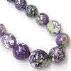 Rain Flower Stone Beads, Round, synthetic, 10-20mm Approx 1.2-2mm Approx 16 Inch 