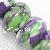 Rain Flower Stone Beads, Rondelle, synthetic Approx 1.2mm Approx 16 Inch 