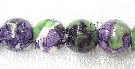 Rain Flower Stone Beads, Round, synthetic, different size for choice, Length:Approx 16 Inch, Sold By Strand