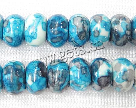 Rain Flower Stone Beads, Rondelle, synthetic, different size for choice, Length:Approx 16 Inch, Sold By Strand