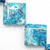 Rain Flower Stone Beads, Rhombus, synthetic Approx 1.2mm Approx 16 Inch 